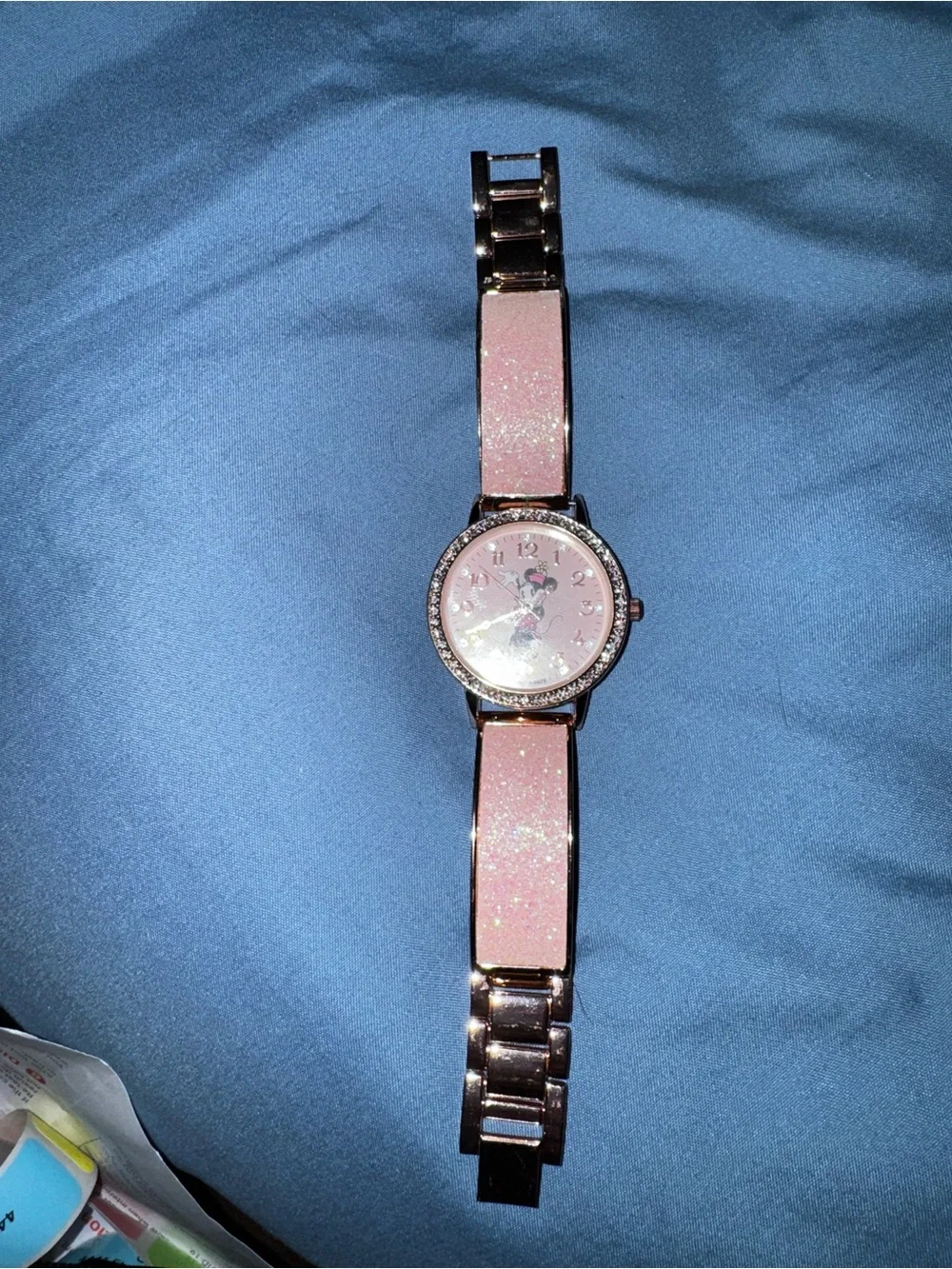 Disney Minnie Mouse Sparkle Pink Women's Watch